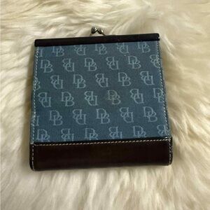 Vintage Dooney & Bourke Blue and Brown  women’s Wallet